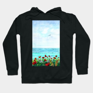 Watercolour seascape Hoodie